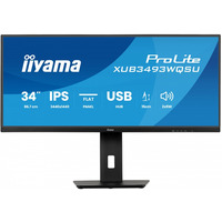 Monitor ProLite 34 cale XUB3493WQSU-B6 IPS, UWQHD, DP, 2xHDMI, HAS, 21:9, 400cd, 120Hz, 1000:1, 1ms, USB HUBx4, 2x5W