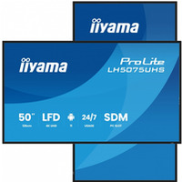 Monitor 50 cali LH5075UHS-B2AG, 24/7, VA, ANDROID.11, 4K, 500cd, 3xHDMI, DP, RJ45, 2x10W, 2xUSB, WiFi, 4/32GB, 24/7, A311D2, full daisy chain, i