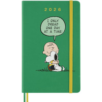 Kalendarz dzienny MOLESKINE 2026, 12M, L, twarda oprawa, 13x21cm, Peanuts Charlie&Snoopy