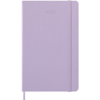 Kalendarz dzienny MOLESKINE 2026, 12M, L, twarda oprawa, 13x21cm, pastel lilac