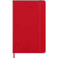 Kalendarz dzienny MOLESKINE 2026, 12M, L, twarda oprawa, 13x21cm, scarlet red