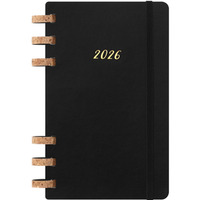 Kalendarz tygodniowy/miesi�czny na spirali MOLESKINE 2026, 12M, L, mi�kka oprawa, 13x21cm, czarny