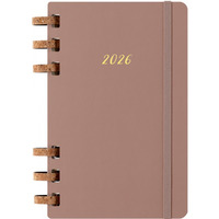 Kalendarz tygodniowy/miesiczny na spirali MOLESKINE 2026, 12M, L, twarda oprawa, 13x21cm, crush almond