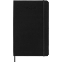 Kalendarz tygodniowy horyzontalny MOLESKINE 2025/26, 18M, L, twarda oprawa, 13x21cm, czarny