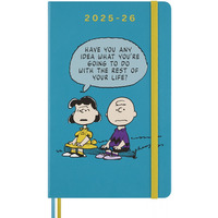 Kalendarz tygodniowy MOLESKINE 2025/26, 18M, L, twarda oprawa, 13x21cm, edycja limitowana, Peanuts Charlie&Lucy