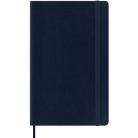 Kalendarz tygodniowy MOLESKINE 2026, 12M, L, mikka oprawa, 13x21cm, sapphire blue