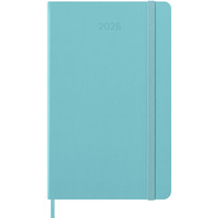 Kalendarz tygodniowy MOLESKINE 2026, 12M, L, twarda oprawa, 13x21cm, aquamarine