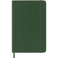 Kalendarz tygodniowy MOLESKINE 2026, 12M, P, mikka oprawa, 9x14cm, myrtle green