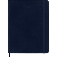 Kalendarz tygodniowy MOLESKINE 2026, 12M, XL, mikka oprawa, 19x25cm, sapphire blue
