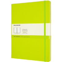 Notes MOLESKINE Classic, XL, 19x25cm, gładki, twarda oprawa, 192 strony, lemon green