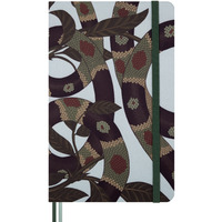 Notes MOLESKINE Snake Leaves 2025, L, 13x21cm, w linie