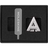 Przypinka MOLESKINE A, srebrna