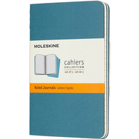 Zestaw 3 zeszytw MOLESKINE Cahier Journals, P, 9x14cm, w linie, 64 strony, brisk blue