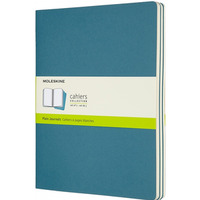 Zestaw 3 zeszytw MOLESKINE Cahier Journals, XL, 19x25cm, gadki, 120 stron, brisk blue