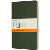Zestaw 3 zeszytw MOLESKINE Cahier, L, 13x21cm, w linie, 80 stron, myrtle green