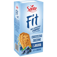 Ciasteczka zboowe z jagod Fit bez cukru (6x4szt.) 300g SANTE
