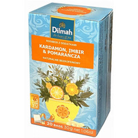 Herbata DILMAH kardamon, imbir i pomaracza 20t zioowo-owocowa