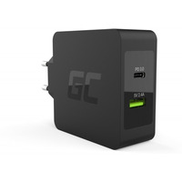 Ładowarka sieciowa USB-C 45W PD + USB QC 3.0 (z kablem USB-C)