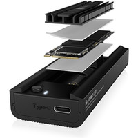 Stacja dokująca IB-180MC-C31 M.2 NVMe&SATA Docking, USB 3.2 (Gen2) Type-C, Aluminium