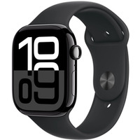 Watch Series 10 GPS, koperta 46 mm z aluminium w kolorze onyksu z paskiem sportowym w kolorze czarnym - rozmiar M/L