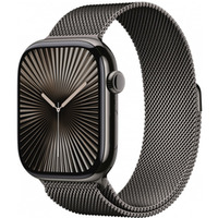 Watch Series 10 GPS + Cellular, koperta 46 mm z tytanu w kolorze upkowym z bransolet mediolask w kolorze tytanu upkowego - rozmiar S/M