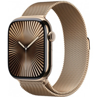 Watch Series 10 GPS + Cellular, koperta 46 mm z tytanu w kolorze zotym z bransolet mediolask w kolorze zotym - rozmiar M/L