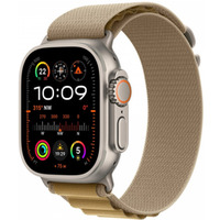 Watch Ultra 2 GPS + Cellular, koperta 49 mm z tytanu w kolorze naturalnym z opask Alpine M w kolorze beowym
