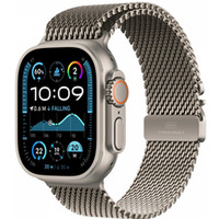 Watch Ultra 2 GPS + Cellular, koperta 49 mm z tytanu w kolorze naturalnym z bransolet mediolask M z tytanu w kolorze naturalnym