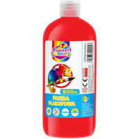 Farby plakatowe w butelce 500ml czerwona Sweet Colours 00157 OTOCKI