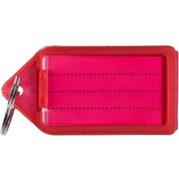 Zawieszki na klucze Q-CONNECT, 55x30mm, 40 szt., czerwone