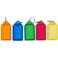 Zawieszki na klucze Q-CONNECT, 55x30mm, 40 szt., mix kolorw