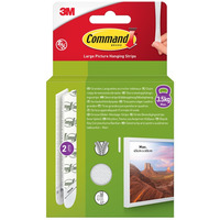 Rzepy COMMAND? (17206), do wieszania obrazów, duże, 2 komplety., białe