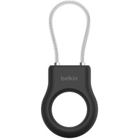 Uchwyt bezpieczny z linką do AirTag czarny