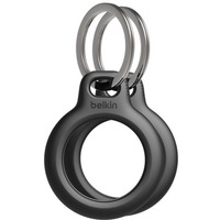 Uchwyt breloczek do kluczy Secure Holder do AirTag - 2 pak, czarny