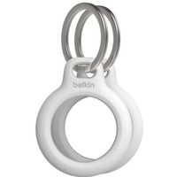 Uchwyt breloczek do kluczy Secure Holder do AirTag - 2 pak, biały