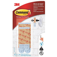 Paski wymienne Command (BATH-22), wodoodporne, transparentne