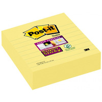 Karteczki samoprzylepne POST-IT Super Sticky XL w linię (675-SS3-CY), 101x10, 1mm, 3x70 kart., żółte
