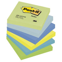 Nowy indeks blk3996 Bloczek samoprzylepny 76x76 6szt. 654-MTDR POST-IT 3M paleta marzycielska (X)