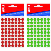 Kółeczka 02868 Q60mm czerwon e fluo APLI (X)