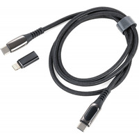 Kabel ładujący TROIKA Speedy, 1m, przejściówka USC-C na lightning, czarny