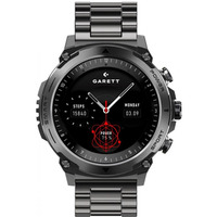 Smartwatch Garett Atom czarny stalowy