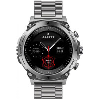 Smartwatch Atom srebrny stalowy