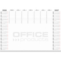 Podkładka na biurko OFFICE PRODUCTS, planer 2026/2027, biuwar 594x420mm A2, 52k., biała