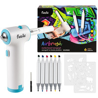 Airbrush zestaw spray: pistolet + markery Fiorello GR-8900N