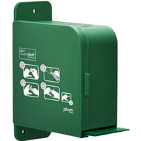 Dozownik do banda�y PLUM QuickSoft, pusty, do monta�u na �cianie, zielony