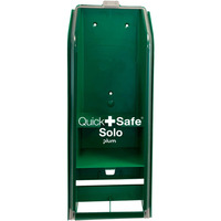 Dozownik PLUM QuickSafe Solo, pusty, do monta�u na �cianie, zielony