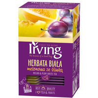 Herbata IRVING melon ze śliwką 20t biała