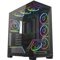 Obudowa PC VOLCANO STELLAR PLUS ARGB MIDI 8F Czarna