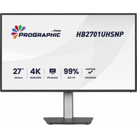 Monitor 27 cali ProGraphic HB2701UHSNP-B1 4K, IPS BLACK 2.0, 450cd, VESA USB-c dock(PD:96W), HDMI, DP, DAISY/CHAIN, 4xUSB, RJ45, 3000:1, sRGB:100%, DCI-P3:99%, KV