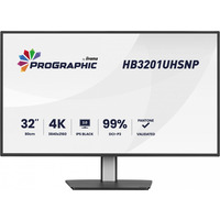 Monitor 31.5 cala ProGraphic HB3201UHSNP-B1 4K, IPS BLACK 2.0, 450cd, VESA USB-c dock(PD:96W), HDMI, DP, DAISY/CHAIN, 4xUSB, RJ45, 3000:1, sRGB:100%, DCI-P3:99%